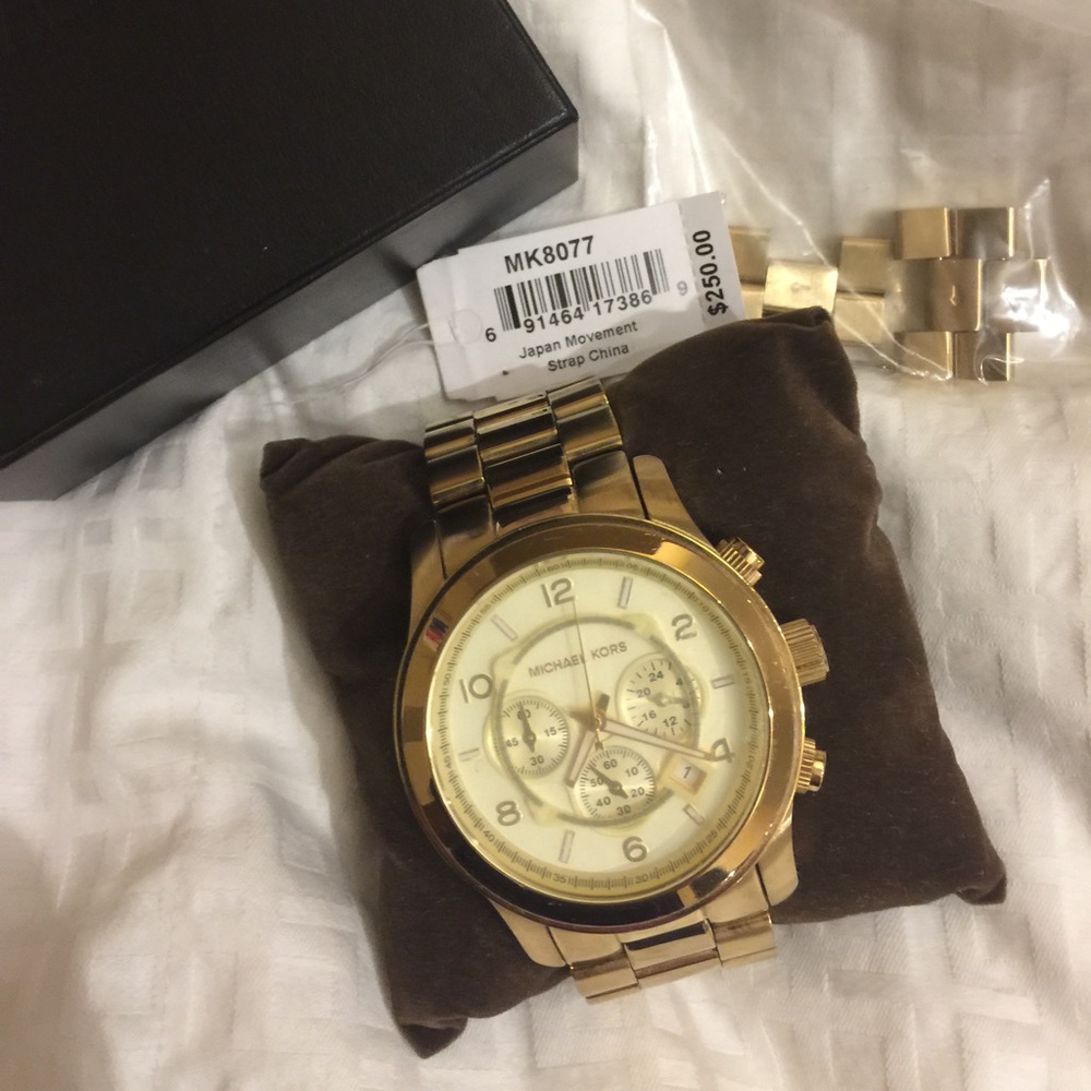 Michael Kors Oversized Gold Watch MK8077